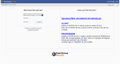 Desktop Screenshot of moodle.pueridomus.sebsa.com.br